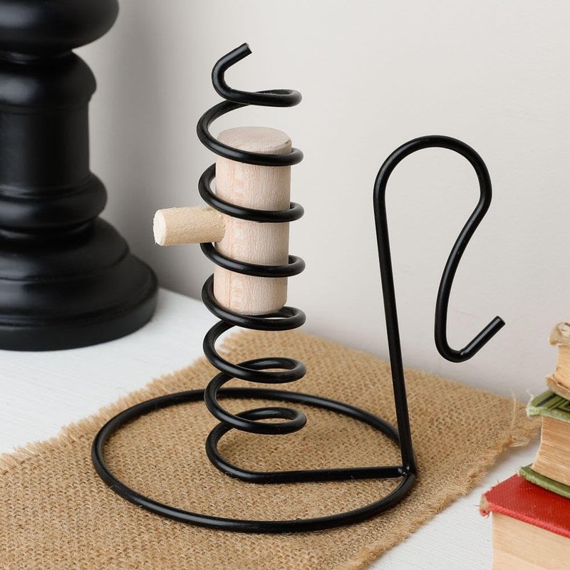 Spiral Candle Holder Set of 2, Primitive Courting Style or