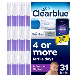 Clearblue Advanced Digital Ovulation Tests & Pregnancy Test Combo, 30+1