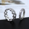 US Warehouse In-stock 925 Silver Tennis Moissanite Ring 4mm Width