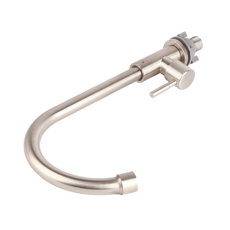 G1/2in Thread Stainless Steel Single Cold Single Hole Sink Water