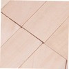 Operitacx 10pcs Small Wooden Plank Craft Natural Basswood Blocks for