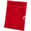 2" X 3 Inch Red Reclosable Resealable Zipper 2-mil Small