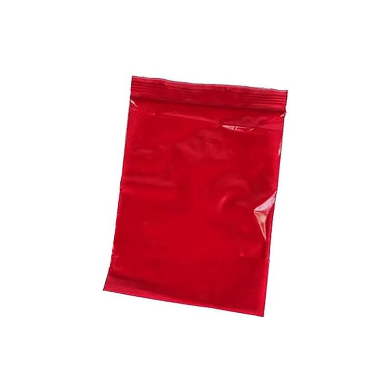 2" X 3 Inch Red Reclosable Resealable Zipper 2-mil Small