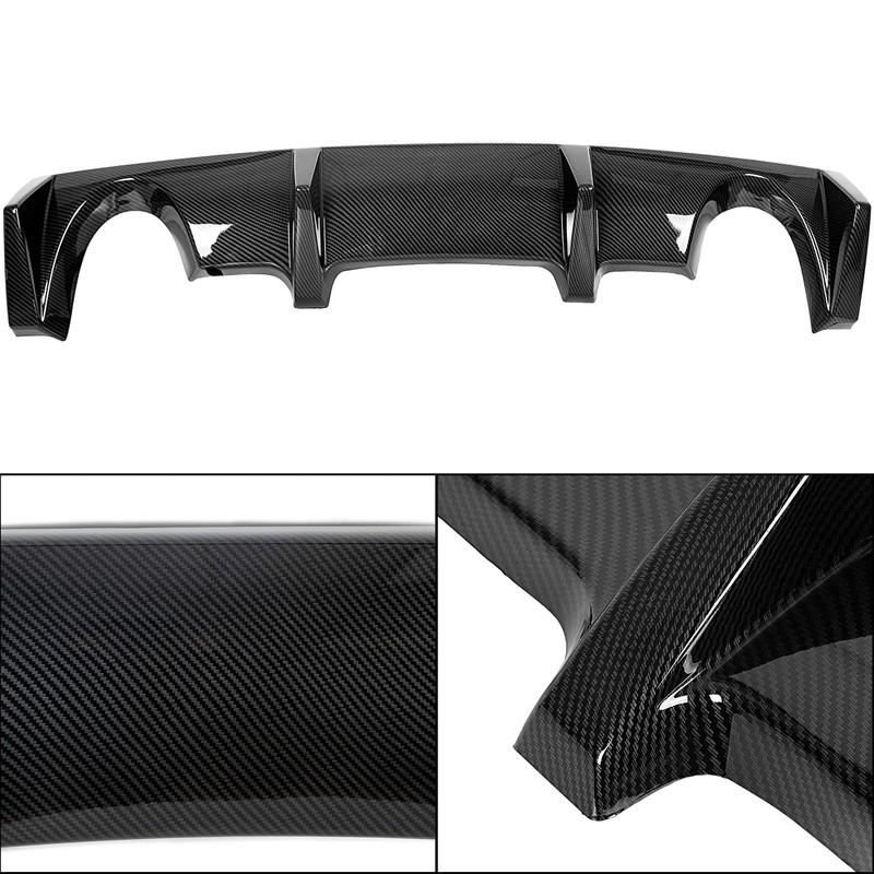 ECOTRIC Rear Bumper Diffuser Lip Compatible with 2003-2008 Nissan 350Z