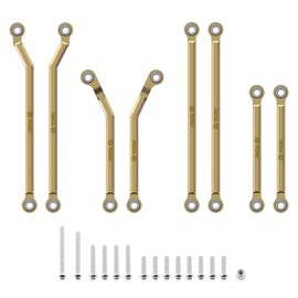 TCRC Brass High Clearance Chassis Links Set for 1/18 TRX4M Ford F-150 Chevrolet K10 High Trail Crawler Truck