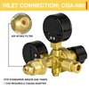 Zistel CO2 Argon Regulator Gauges Gas Welding, 0-4500PSI Argon Gas