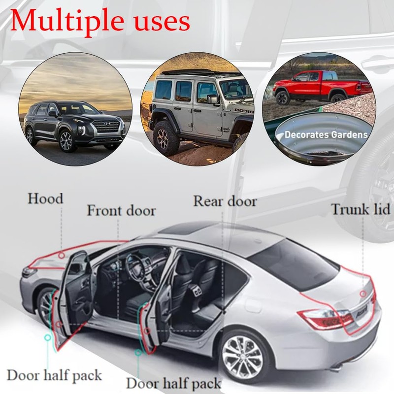 comfleep Car Door Edge Protection, No Need to Glue, U-shaped