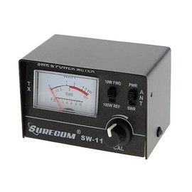 Mcbazel SURECOM SW-111 100W/10W SWR & Power Meter for CB Radio, CB Antenna Analyzer with FWD/REF, 27MHz CB Radio Tuning Kit (NOT for VHF/UHF)