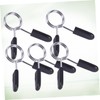 BESPORTBLE 5pcs 24mm Dumbbell Barbell Clamps Spring Clip Collars Barbell