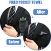 XPEX Set of 3 Pocket Square Holder Set for Wedding