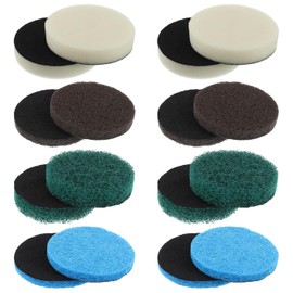 EPLZON 16pcs Electric Cleaning Brush Pad Set 4 Foam Pads 4 Kitchen Mats 4 Performance Pads 4 Microfibre Pads fit for Dremel Versa Cleaning Brush