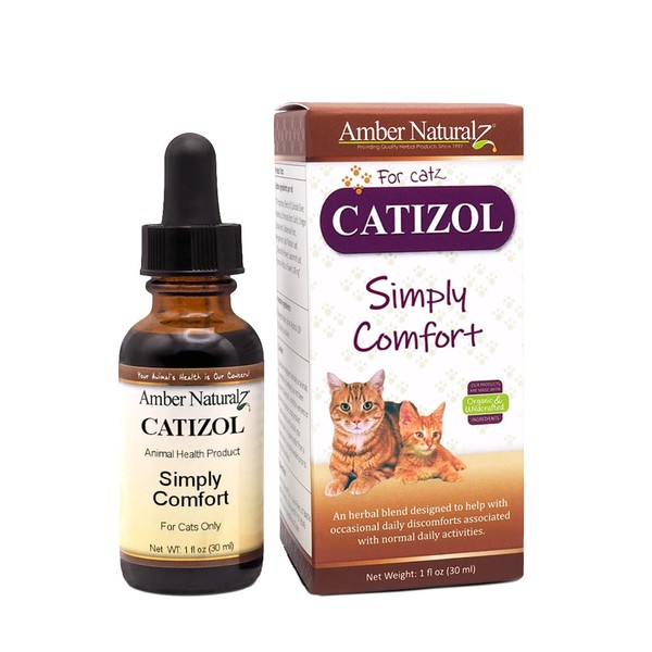 Amber NaturalZ Catizol Simply Comfort Herbal Supplement for Cats |