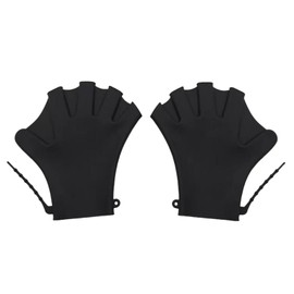 TATACLEA Adjustable Silicone Swim Paddles Gloves,Swim Gloves,Swimming and Snorkeling Hand Fins,Unisex,Anti-Cut,Training and Rafting,Multiple Colors Available,L is Suitable for Adults
