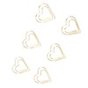 100pcs Heart Shape Paper Clips Cute Metal Paper Clips Portable