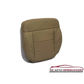 BRATIS CO INC Driver Bottom Leather Seat Cover In Med Pebble Tan 06 Compatible with Ford F150