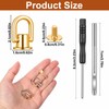8 PCS D Rings for Bags, Gold Metal Bag Hardware