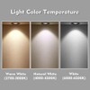 LIDESENMO 2-Pack PAR16 LED Bulb Long Neck 5W E26 E27