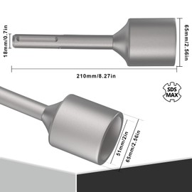 SDS Max Shank T Post Driver, 2" Diameter Head, Compatible with SDS-Max Rotary Hammers and Demolition Hammers, The Ultimate Solution for Driving T-Posts, Fence Posts and Ground Rod Installations