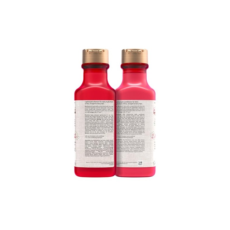 Maui Moisture Hidratación ligera Champú de hibisco Acondicionador para humedad