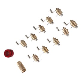 Watches Main Spring Winding, Watch Winder, Main Spring Winding Set, Brass Watch Repair Tool, Watch Repair Kit, Exquisite Wristwatches Repair Tool for Most Watches for Watchmakers, Yellow, Modern