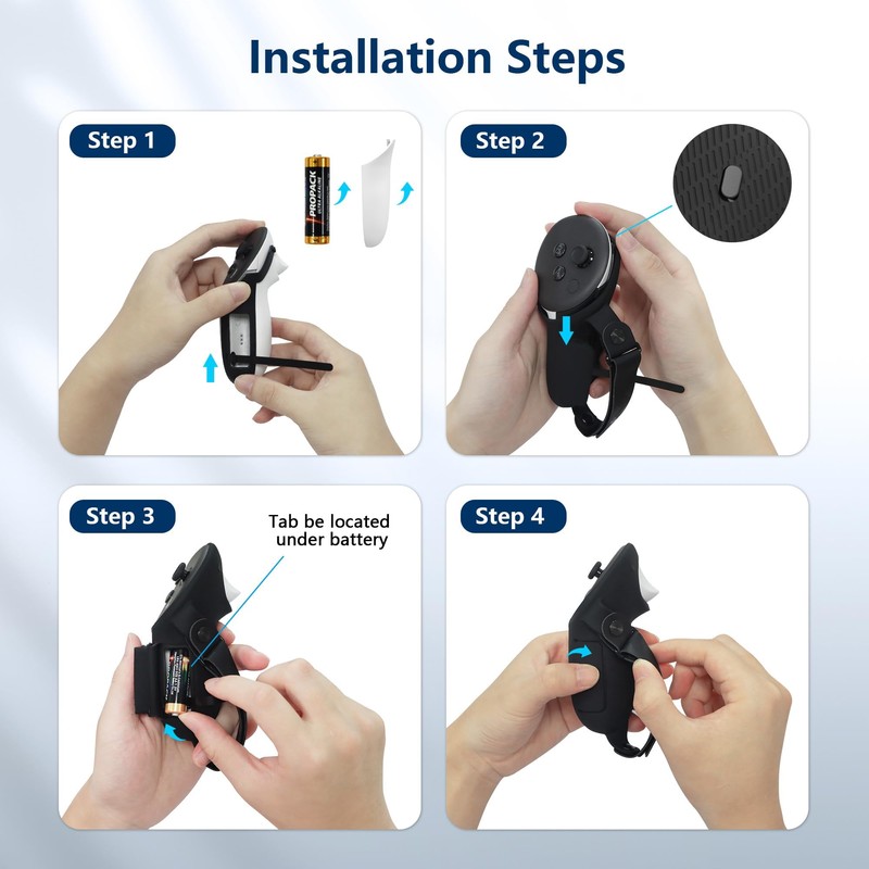 AMVR Upgraded Controller Grips Cover Compatible with Meta/Oculus Quest 3S/Quest