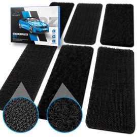 ROADZ® License Plate Holder Velcro – Bomb-proof Hold – Number Plate Holder Frameless – Weatherproof for Cars Set of 2 – Invisible Number Plate Holder for 1 Vehicle – Number Plate Holder Car (XS)