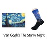 SoxEra Famous Paintings Printed Whimsical Socks - Casual Crew -