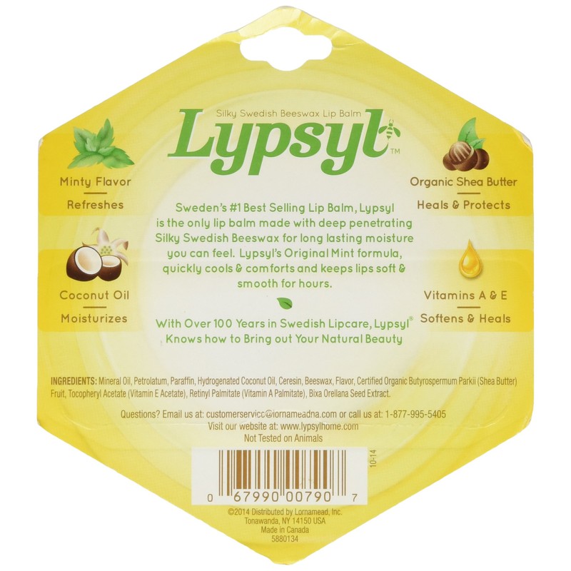 LypSyl LypMoisturizer, Orginal Mint, 0.1 oz.
