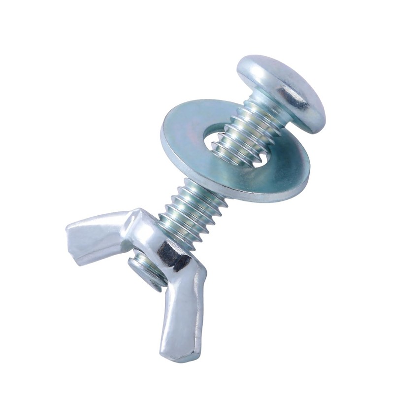30 Sets 1/4"-20 x 1 Screws Bolts with Wing Nuts