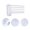 Bojueshaw 5pcs Protein Scoop Set,5g Plastic Measuring Scoops,Transparent Dosing Spoon