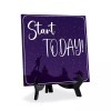 Signs ByLITA Start Today 5"x 5" Square Table Sign With