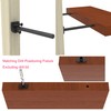 Neevolve Floating Shelf Bracket（1/4 Inch Thick 4 Pack, 10 Inch