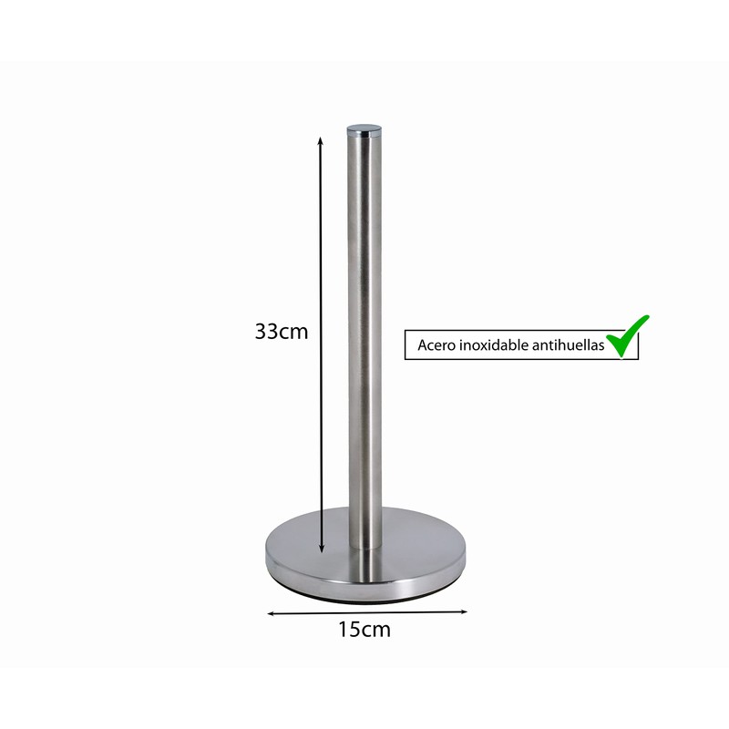 Kitchen Roll Holder (Stainless Steel) Non-Slip / Kitchen Paper Roll