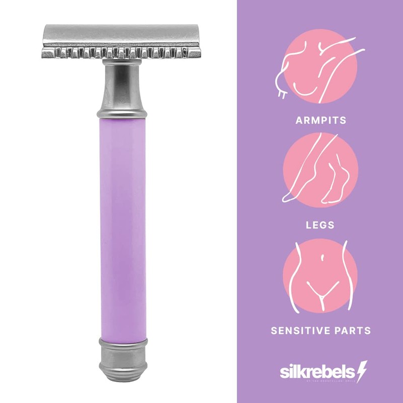 SilkRebels rasoio donna Riutilizzabile per depilazione with 5 tinsel Astra