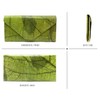 NELUHA Purse Clutch Made of Teak Leaves, Vegan Sustainable Leather