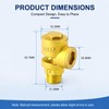 MEANLIN DN15 Brass Vacuum Breaker Valve,Male Thread,Anti-Backflow Preventer