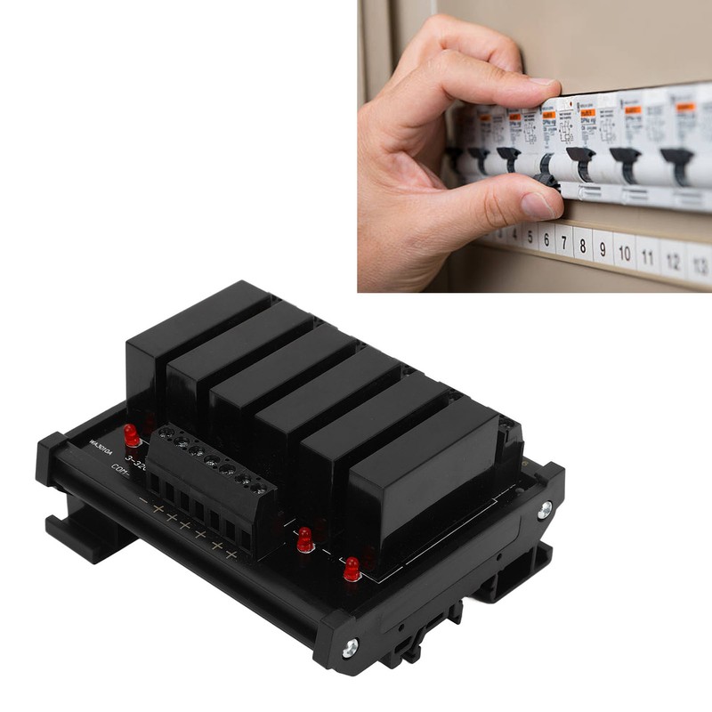 6 Channel DC to AC Solid State Relay 3‑32VDC Input