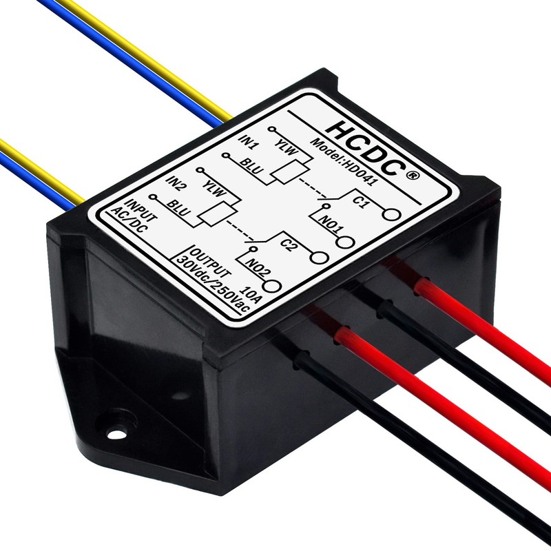 Dual SPST-NO 10 Amp Power Relay Module (AC/DC 5V)