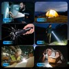 JIJ Flashlight 3 Pack, Rechargeable Flashlights High Lumens, 7 Modes