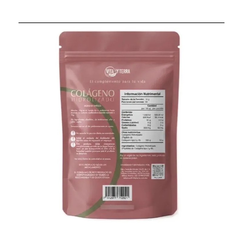 Colágeno Hidrolizado Natural, 100 Puro, En Marca Premium