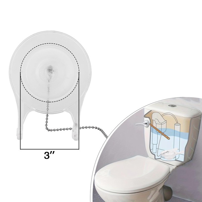 for Gerber 99-827 3 Inch Transparent Toilet Flapper with Strong