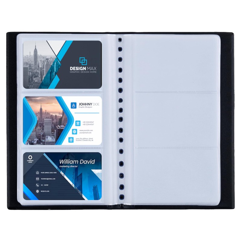 Zacro 240 Business Card Holder, Organizer Business Card Holder for