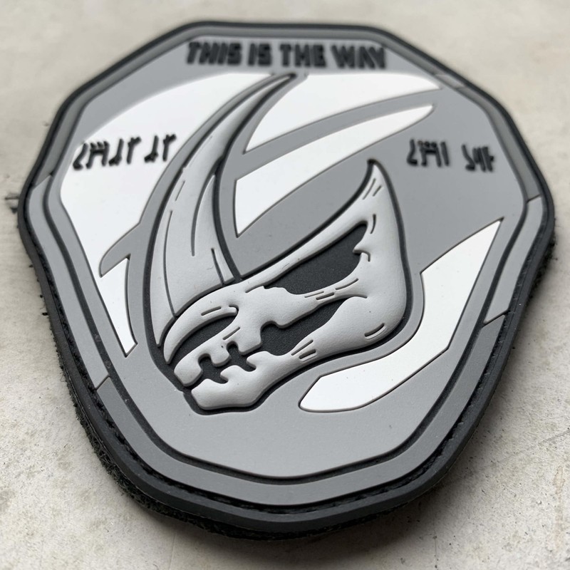 Mudhorn Skull Morale Patch with Hook Velcro