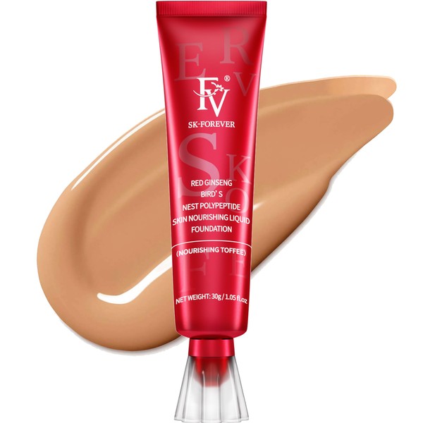 Full Coverage Foundation, FV Liquid Foundation with Concealer, Long-Lasting, Moisturising