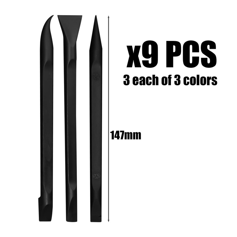 9 Pieces Total Dismantling Stick, Plastic Scraper, Paint Scraper Tool,