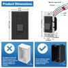 BESTTEN 6 Pack Dimmer Wall Light Switch, Compatible with Dimmable