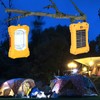 LED Solar Light Rechargeable Portable Flood Light Hooked Tent Light