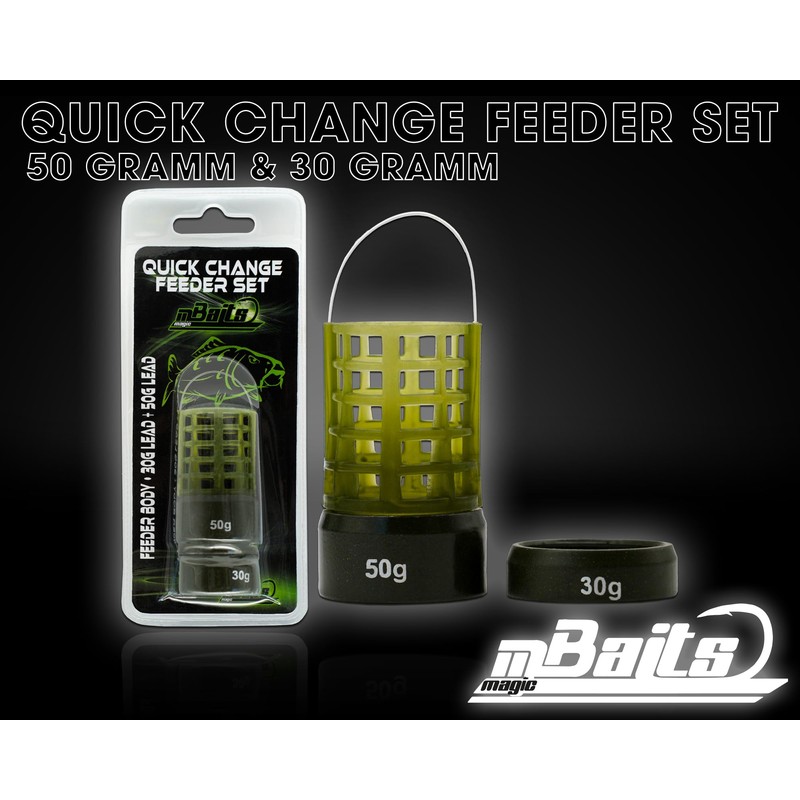 Angel-Berger Magic Baits Quick Change Feeder Set, Feeder Baskets, Feeder