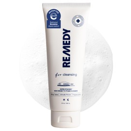 Remedy for Rich Cream Cleansing | Cream-to-Foam Face Wash with Ceramides, Glycerin and Panthenol | Hydrating Cleanser for Normal to Dry Skin | By Dermatologist Dr. Shah, 5 fl. Oz