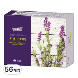 Rose of Sharon Time Soap Herb Lavender, 90g, 56 Pieces / 무궁화 타임 비누 허브 라벤더, 90g, 56개입